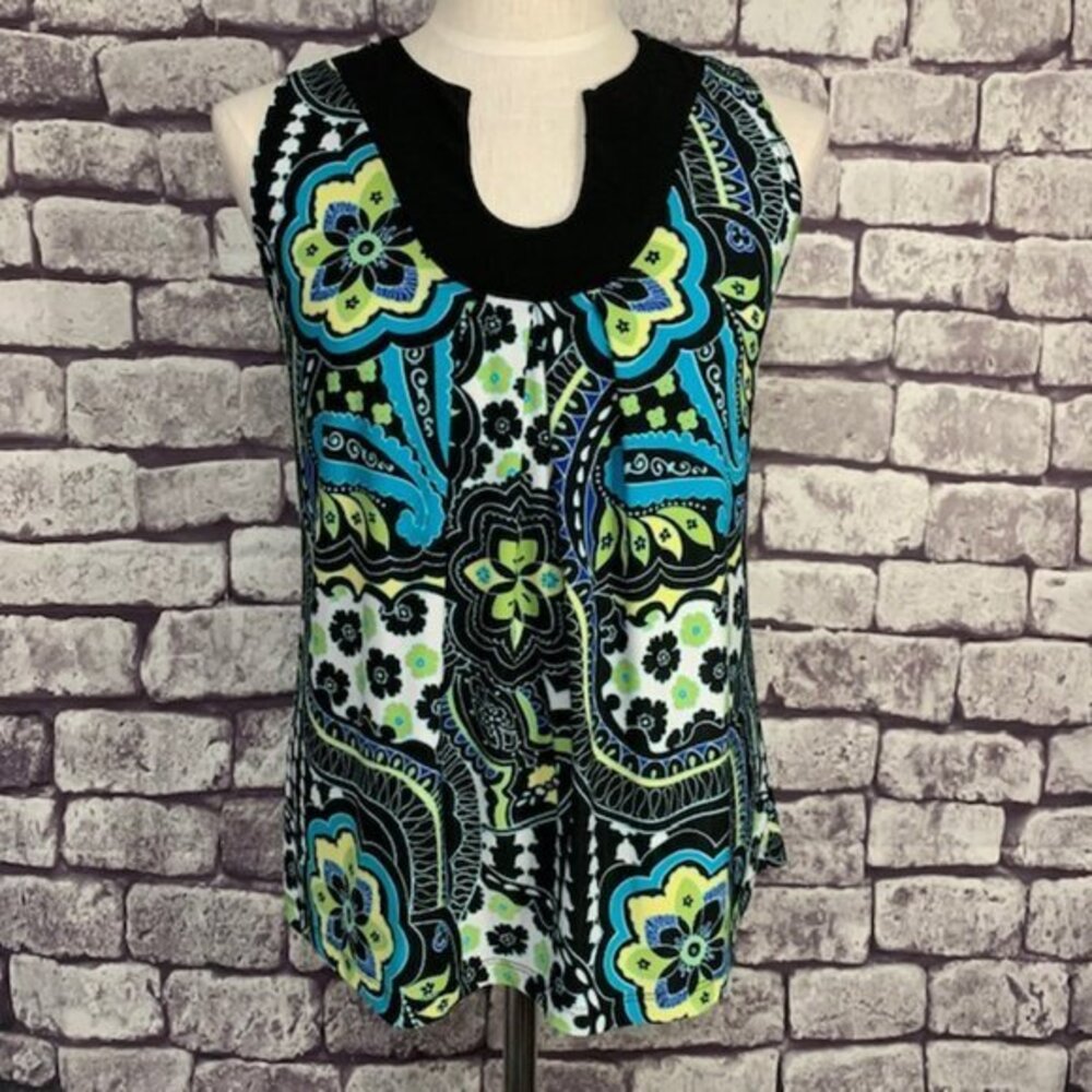 Carole Little Sleeveless Top Size Medium